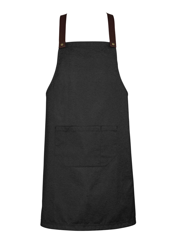 Biz Collection BA52 Urban Bib Straps in Chocolate - back view