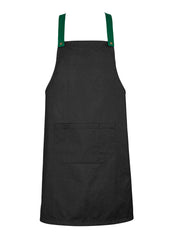 Biz Collection BA52 Urban Bib Straps in Green - back view