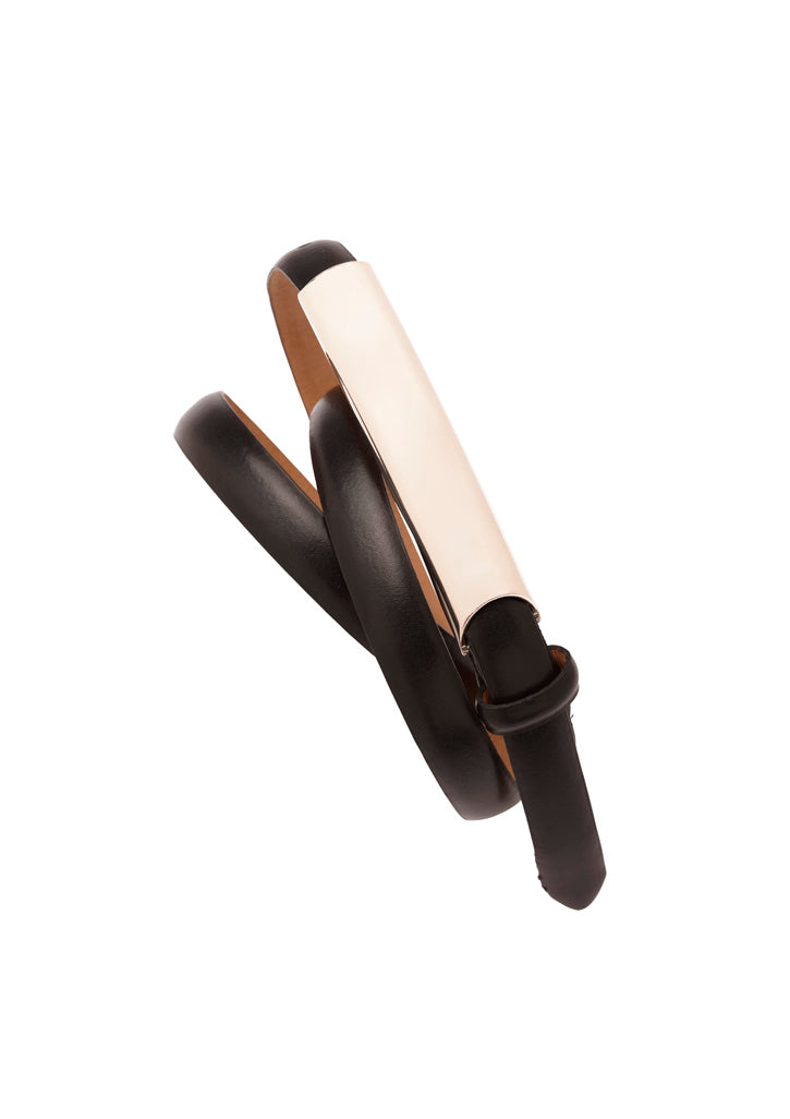 Biz Collection BB10929 Slimline Womens Belt in Black - back view