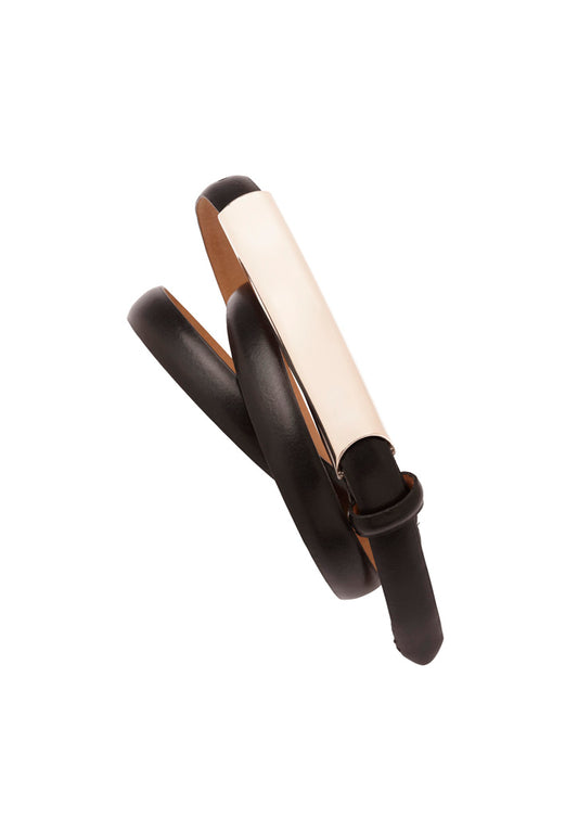 Biz Collection BB10929 Slimline Womens Belt in Black - back view
