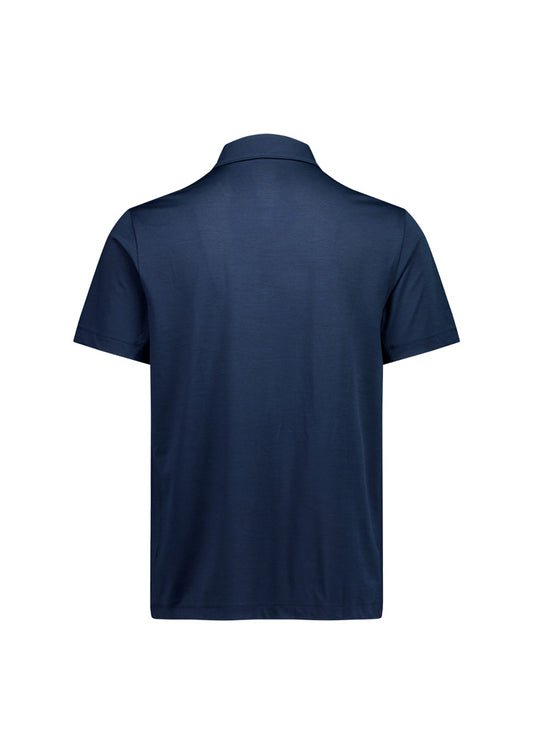 Biz Collection BP2610MS Phoenix Mens Short Sleeve Polo in Navy - back view