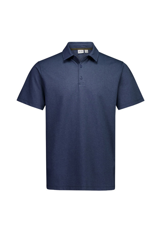 Biz Collection BP2616MS Venture Mens Short Sleeve Polo in Denim Blue