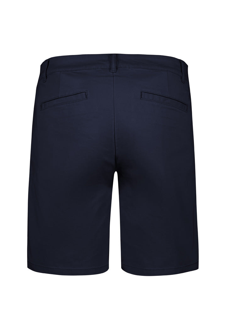 Biz Collection BS021L Lawson Womens Chino Short in Navy - back view