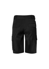 Biz Collection BS10112S Detroit Mens Short (Stout) in Black - back view