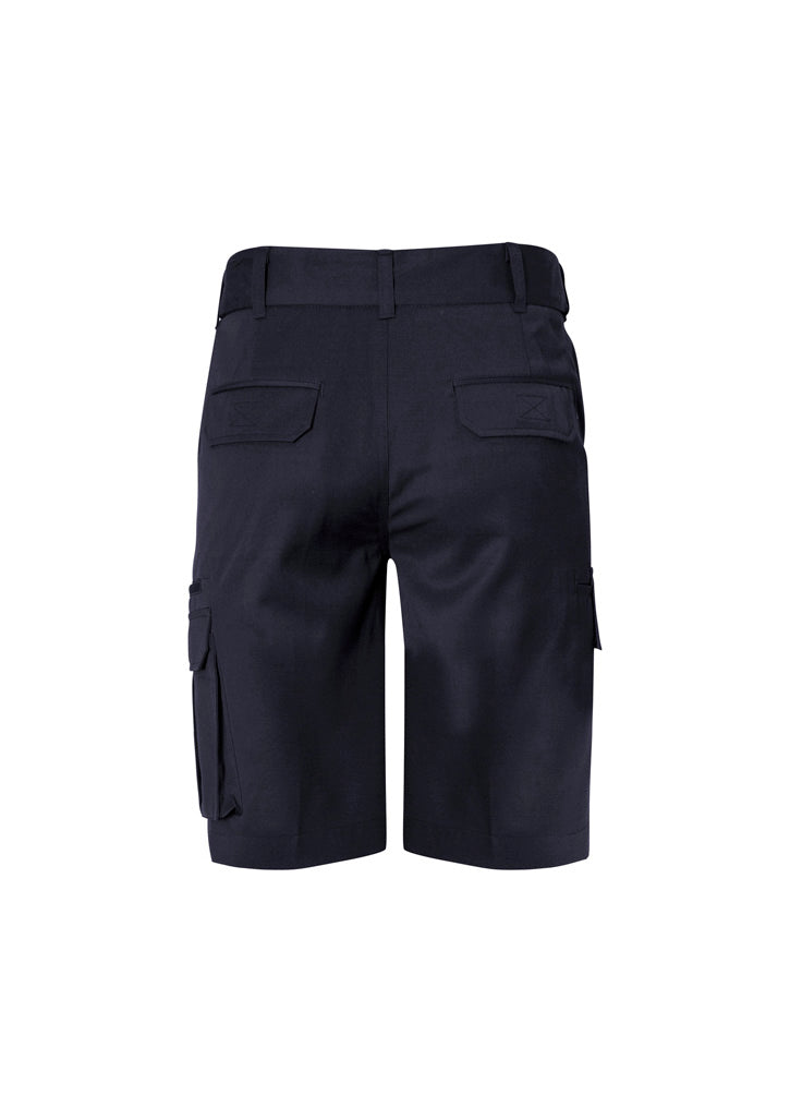 Biz Collection BS10112S Detroit Mens Short (Stout) in Navy - back view