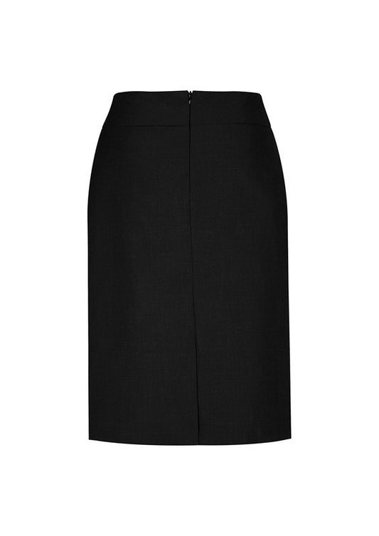 Biz Collection BS128LS Classic Womens Knee Length Skirt in Black - back view