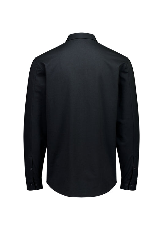 Biz Collection BS2619ML Venture Mens Long Sleeve Shirt in Black - back view