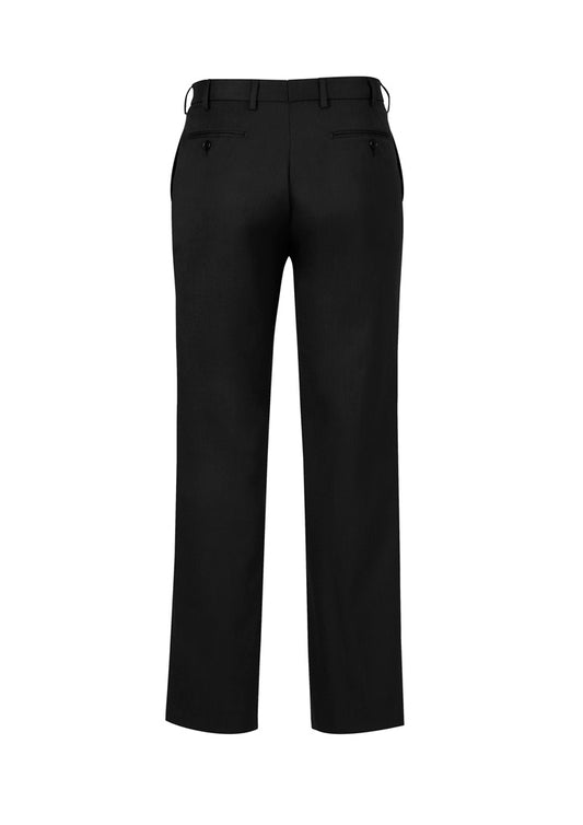 Biz Collection BS29110 Classic Mens Pleat Pant in Black - back view