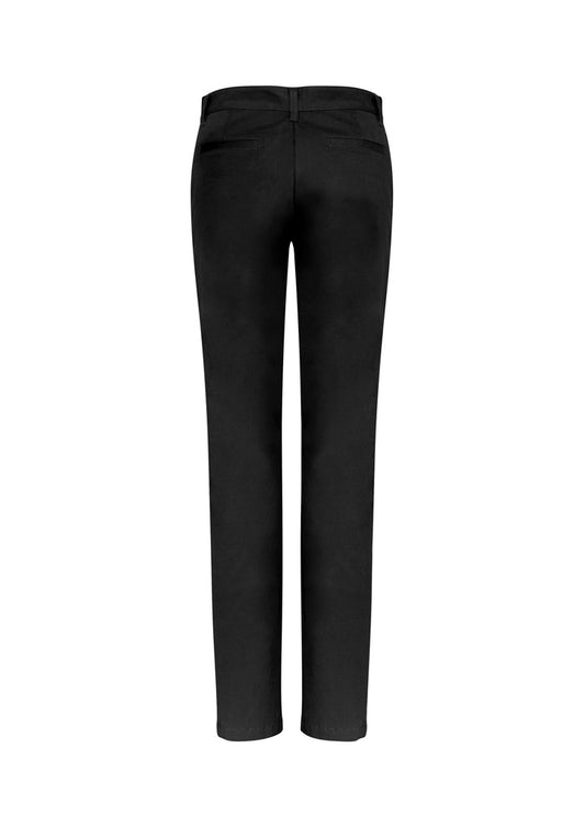 Biz Collection BS724L Lawson Womens Chino Pant in Black - back view