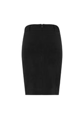 Biz Collection BS734L Loren Womens Skirt in Black - back view