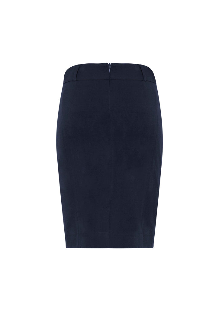 Biz Collection BS734L Loren Womens Skirt in Navy - back view