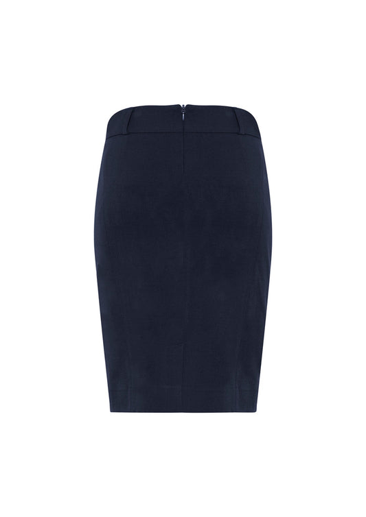 Biz Collection BS734L Loren Womens Skirt in Navy - back view