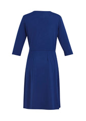 Biz Collection BS911L Paris Womens Dress in French Blue - back view