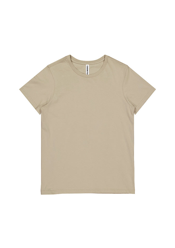 Basis Womens Short Sleeve Tee - X1001W in Biscuit