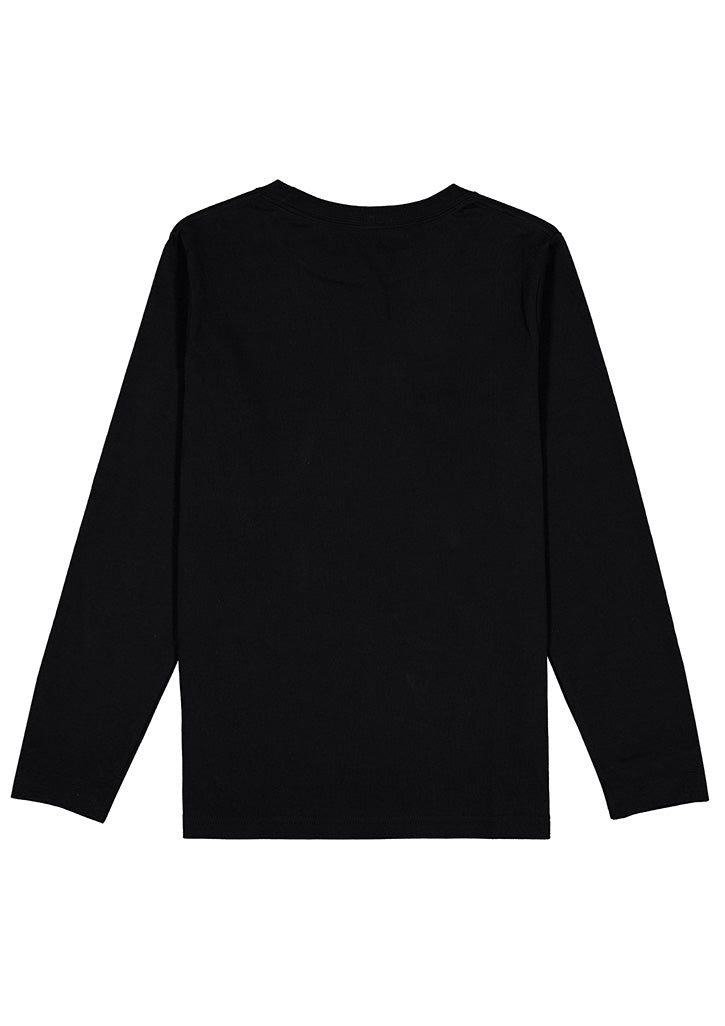 Basis Kids Long Sleeve Tee - X1002K in Black