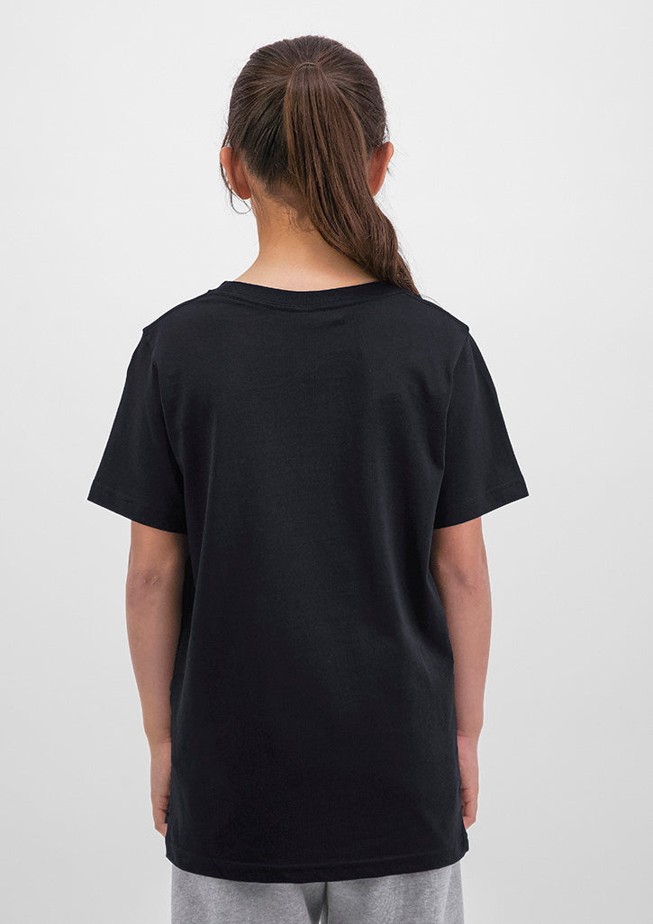 Basis Youth Short Sleeve Tee - X1001Y in Black - model