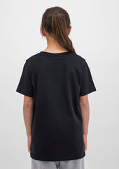 Basis Youth Short Sleeve Tee - X1001Y in Black - model