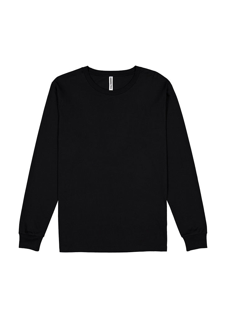 Basis Mens Long Sleeve Tee - X1002M in Black