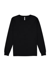 Basis Mens Long Sleeve Tee - X1002M in Black