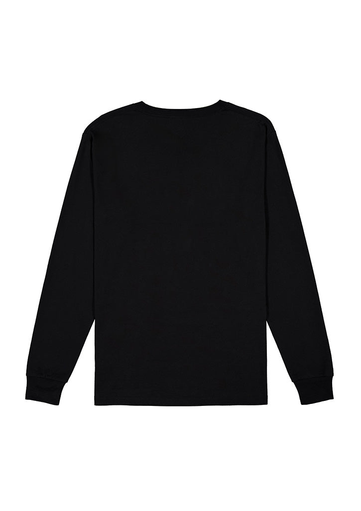 Basis Mens Long Sleeve Tee - X1002M in Black
