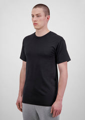Basis Mens Short Sleeve Tee - X1001M in Black - model