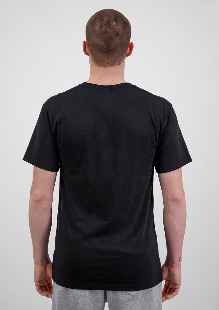 Basis Mens Short Sleeve Tee - X1001M in Black - model