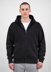 Everyday Mens Zip Hoodie - X2005M in Black - model