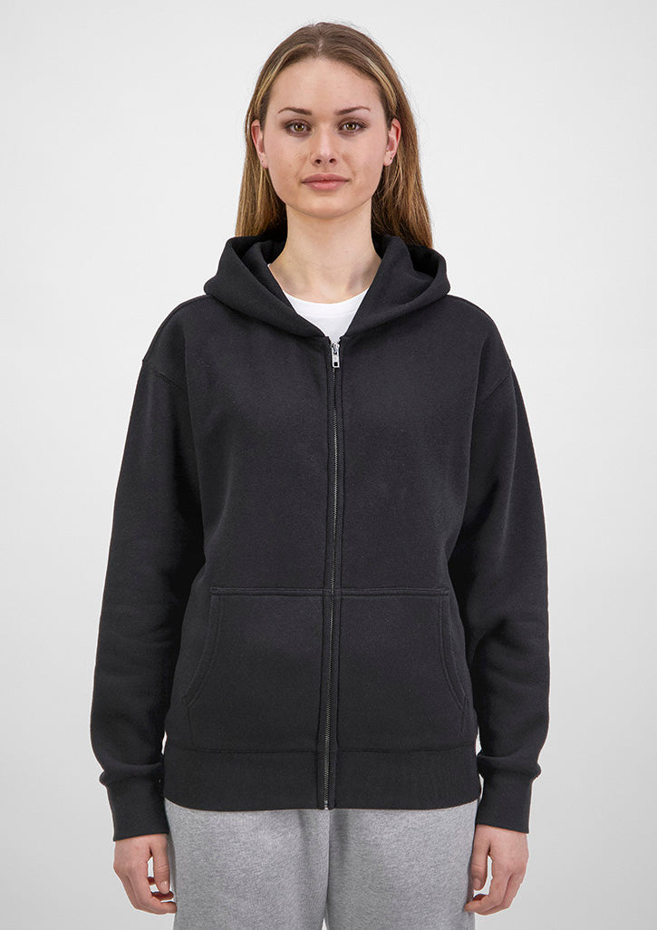 Everyday Womens Zip Hoodie - X2005W in Black - model