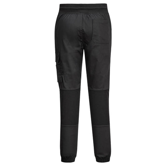 Portwest C074 Chef's MeshAir Pro Stretch Joggers in Black - back view