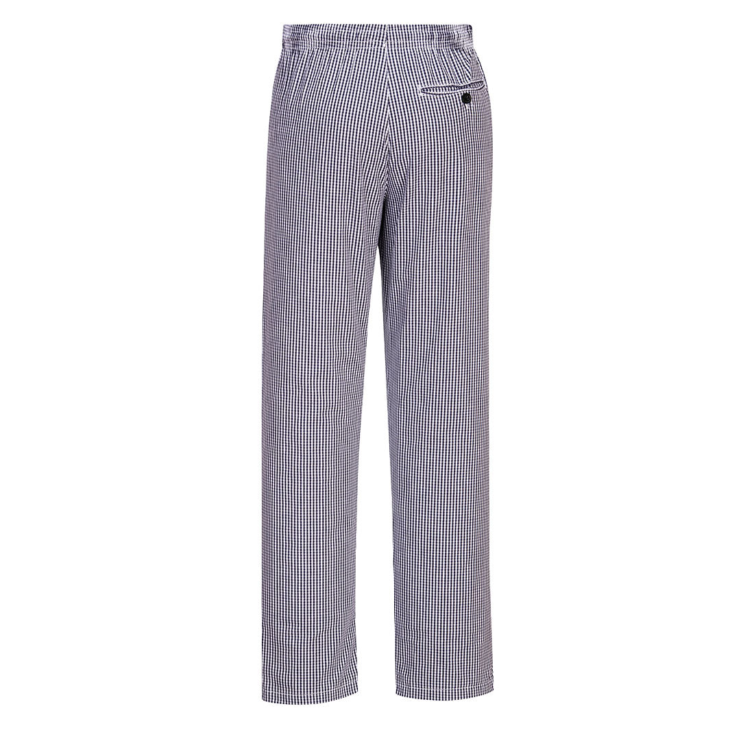 Portwest C079 Bromley Chefs Pants in Check - back view