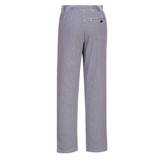 Portwest C079 Bromley Chefs Pants in Check - back view