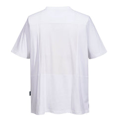 Portwest C195 Cotton MeshAir Pro T-Shirt S/S in White - back view
