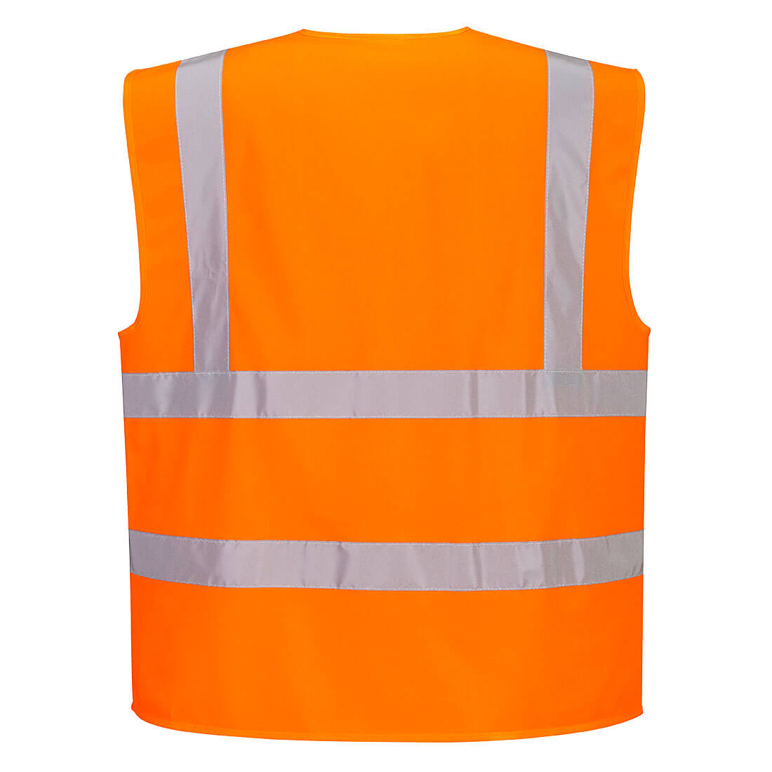 Portwest C375 Hi-Vis Zipped Band and Brace Vest in Orange - back view