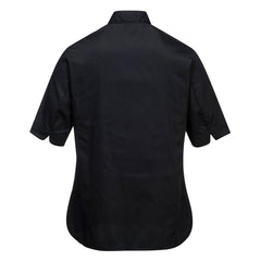 Portwest C737 Rachel Ladies Chefs Jacket S/S in Black - back view