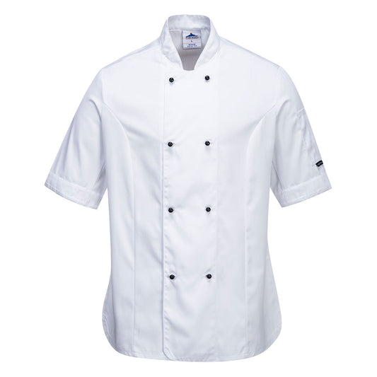 Rachel Ladies Chefs Jacket S/S - C737 - Portwest-1