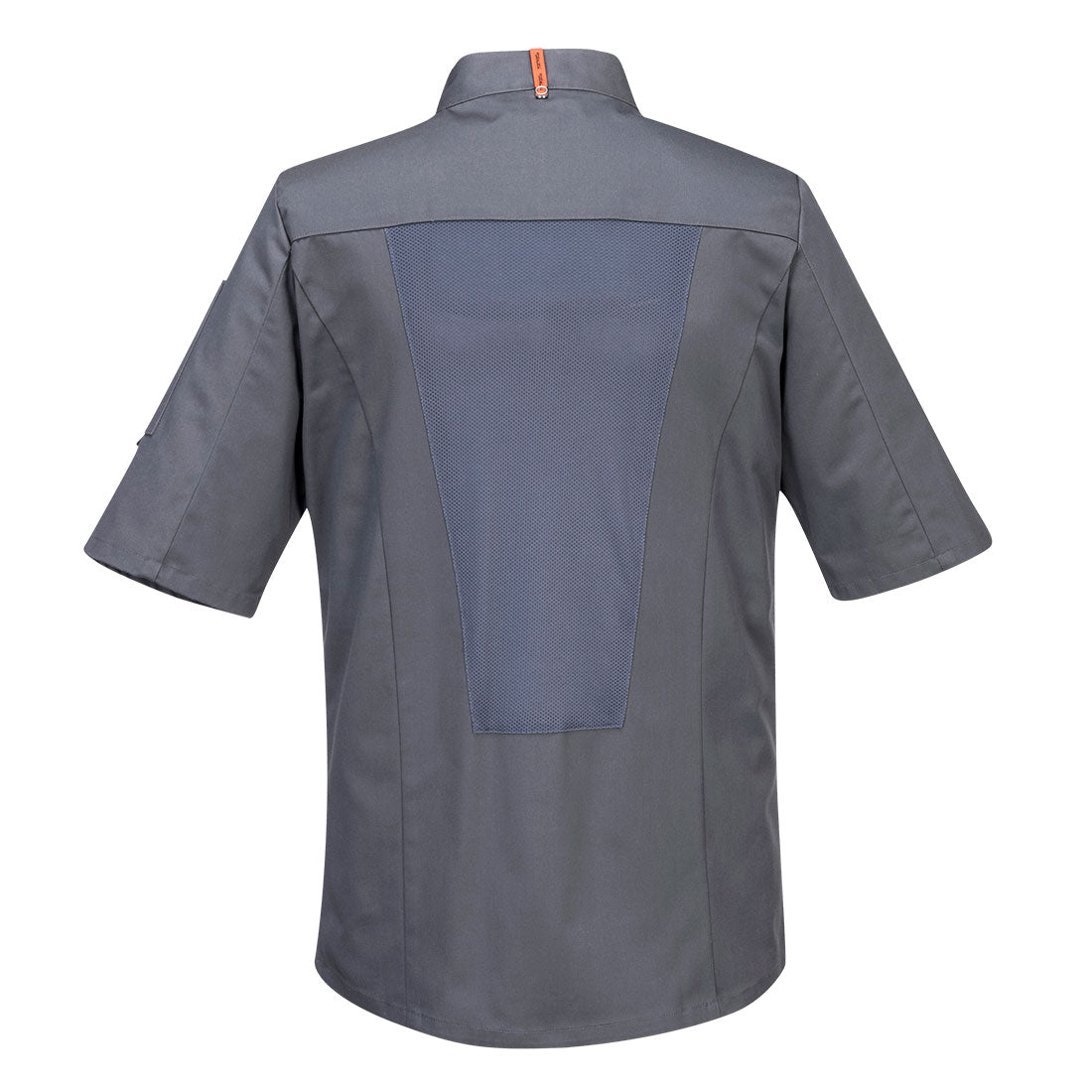 Portwest C738 Chef's MeshAir Pro Jacket S/S in Slate Grey - back view
