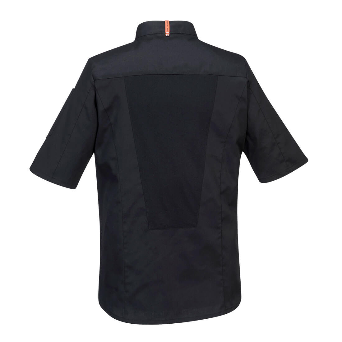 Portwest C746 Chef's MeshAir Pro Stretch Jacket S/S in Black - back view