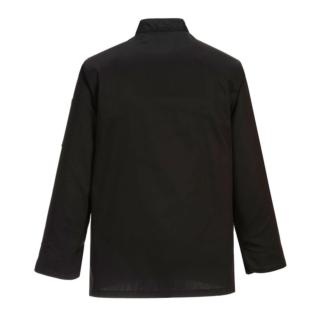 Portwest C834 Chef's Somerset Jacket L/S in Black - back view