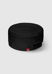 Biz Collection CH333 Mesh Flat Top Hat in Black - back view
