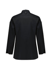 Biz Collection CH430LL Gusto Womens Long Sleeve Chef Jacket in Black - back view
