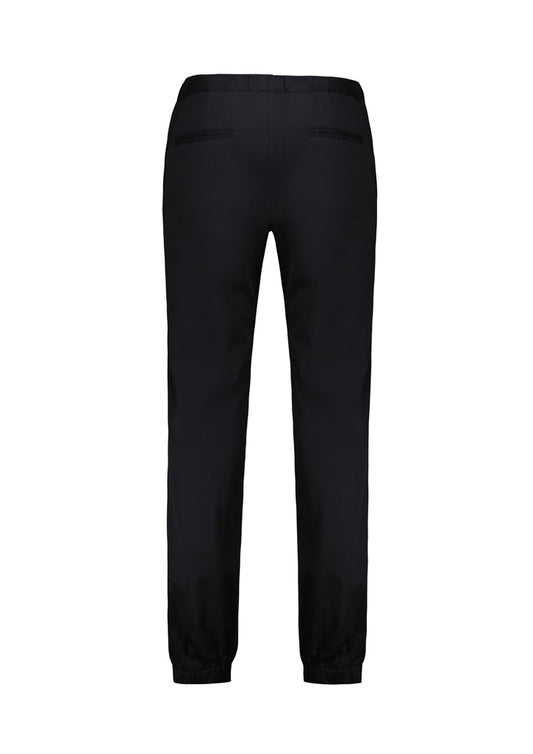 Biz Collection CH433M Cajun Mens Chef Jogger Pant in Black - back view