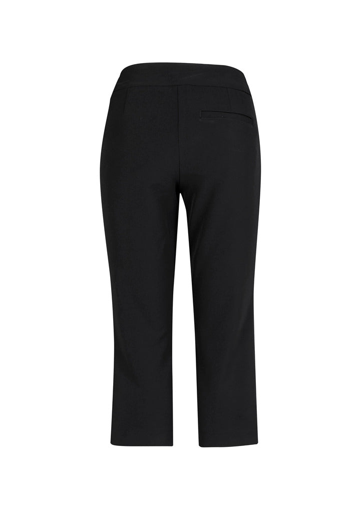 Biz Collection CL040LL Jane Womens 3/4 Length Stretch Pant in Black - back view