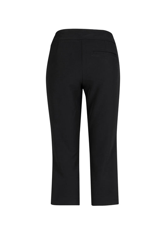 Biz Collection CL040LL Jane Womens 3/4 Length Stretch Pant in Black - back view