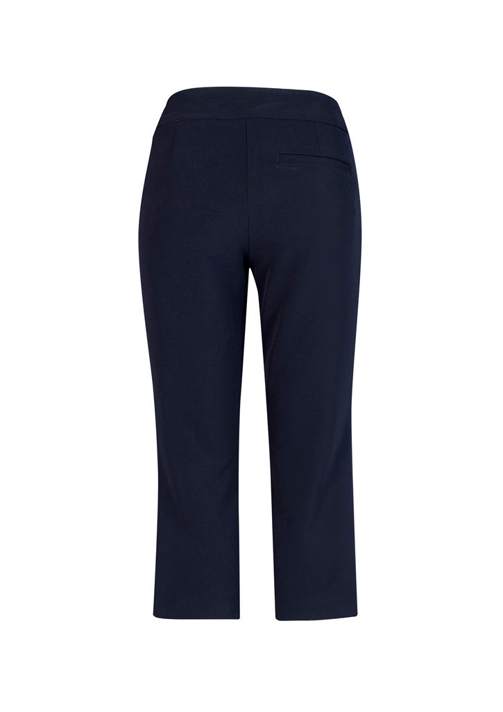 Biz Collection CL040LL Jane Womens 3/4 Length Stretch Pant in Navy - back view