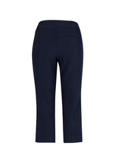 Biz Collection CL040LL Jane Womens 3/4 Length Stretch Pant in Navy - back view