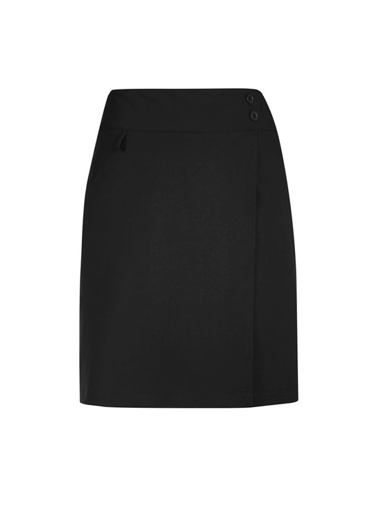 Biz Collection CL145LS Comfort Waist Womens Skort in Black