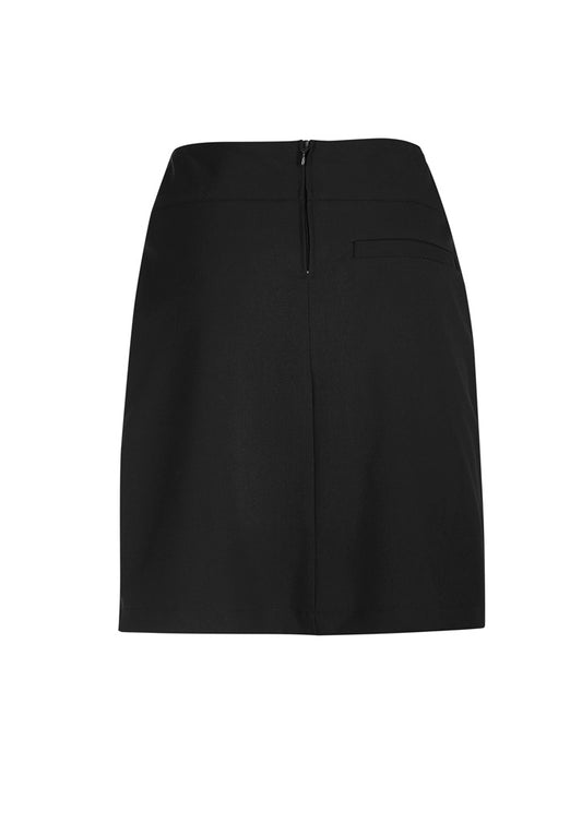 Biz Collection CL145LS Comfort Waist Womens Skort in Black - back view