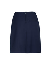 Biz Collection CL145LS Comfort Waist Womens Skort in Navy - back view
