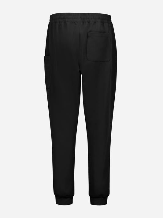 Inaura CL541LL Pulse Womens Jogger Scrub Pant in Black - back view