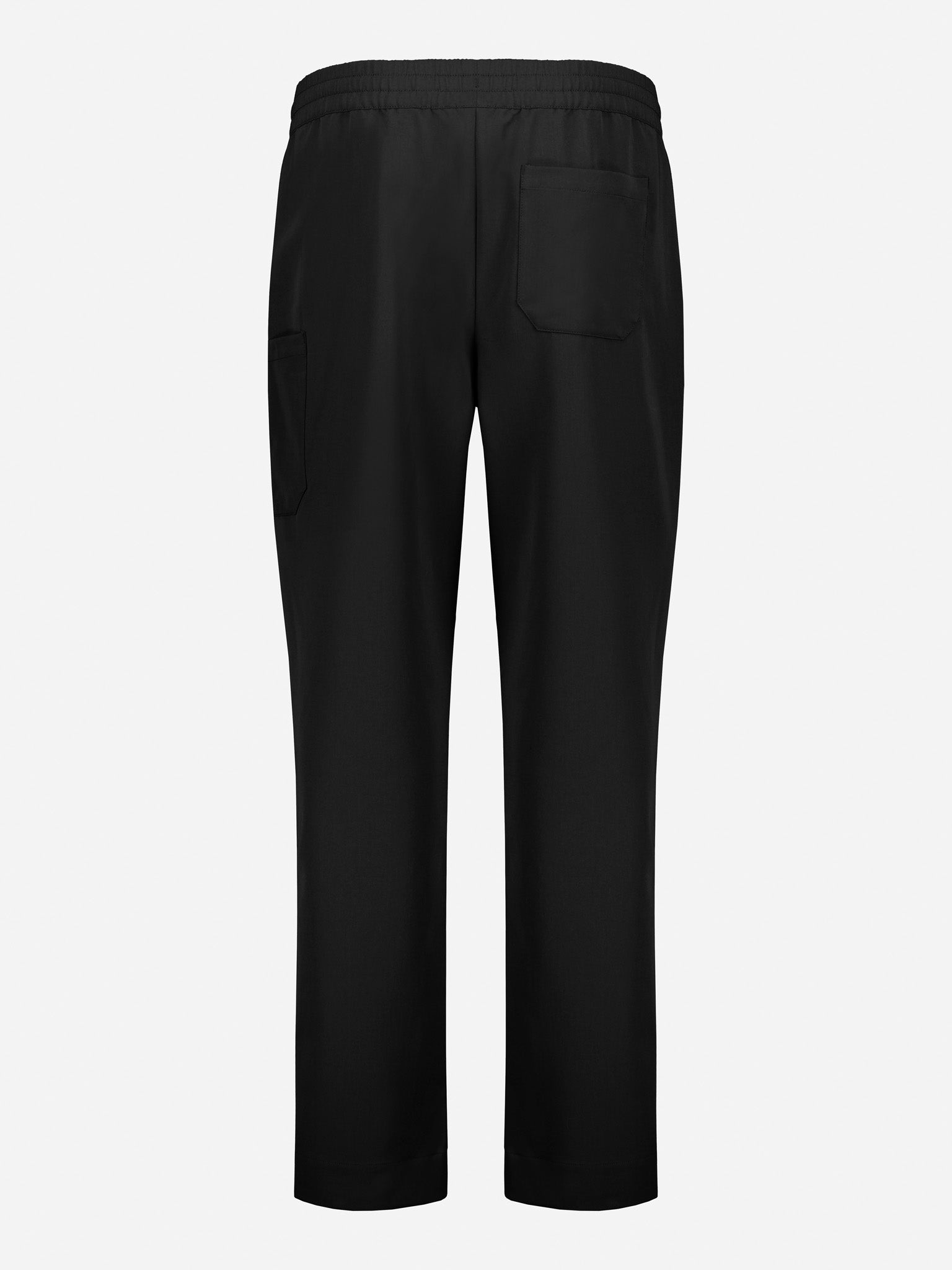 Inaura CL542UL Pulse Unisex Straight Leg Scrub Pant in Black - back view